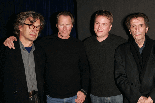左からウィム・ウィンダース監督、サム・シェパード、ハンター・カーソン、ハリー・ディーン・スタントン（2006年サンダンス映画祭より）