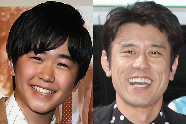 （左から）俳優の鈴木福とお笑いトリオ・ネプチューンの原田泰造