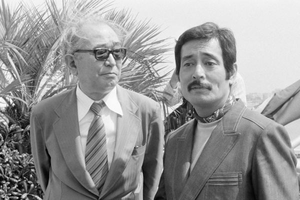 （左から）映画『影武者』の監督・黒沢明と主演の仲代達矢