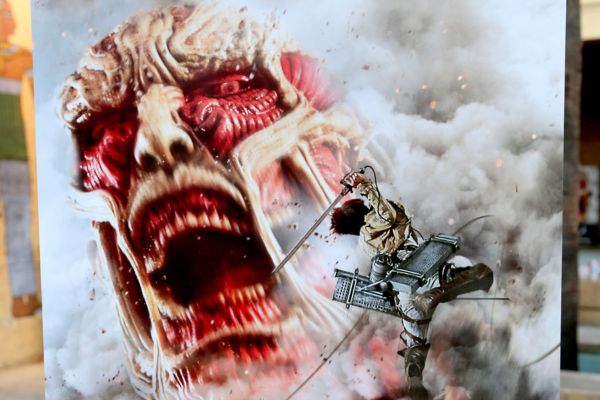 2015年実写版『進撃の巨人 ATTACK ON TITAN』のポスター写真の一部