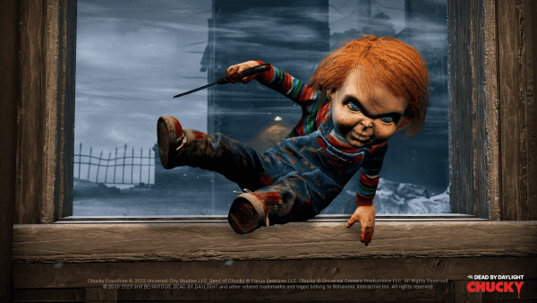 Chucky Franchise © 2023 Universal City Studios LLC. Seed of Chucky © Focus Features LLC. Chucky © Universal Content Productions LLC. All Rights Reserved. © 2015-2023 BEHAVIOUR, DEAD BY DAYLIGHT and other related trademarks and logos belong to Behaviour Interactive Inc. All rights reserved