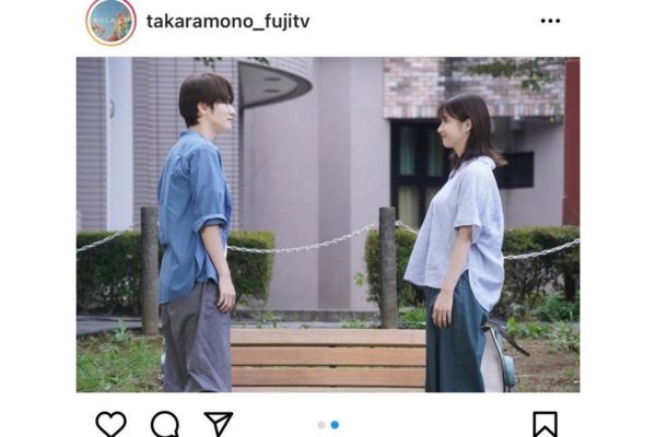 左から、深澤辰哉、松本若菜【『わたしの宝物』公式Instagramより】