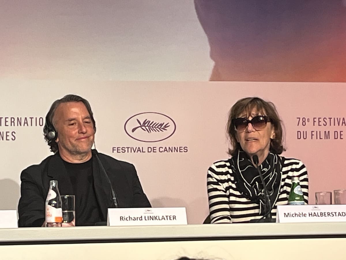 監督のリチャード・リンクレイター、脚本を担当したミシェル・ハルバーシュタット【写真：林瑞絵】
