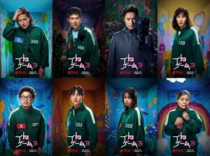 生き残る者はいるのか…。Netflixシリーズ『イカゲーム  シーズン3』緊張感漂うプレイヤーたちのキャラアート公開